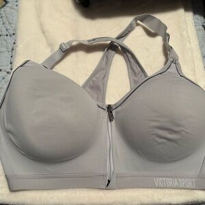 Victoria’s Secret Gray Zip Front Sports Bra